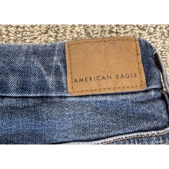 American Eagle Jeans Womens 10 Regular Strigid Curvy Mom Jean Stretch Denim Blue - Picture 4 of 7